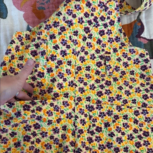 Lucy and yak Easton “everglade” dungarees floral - Picture 4 of 4